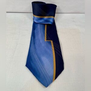 Puritan Navy and Gold Men's Tie